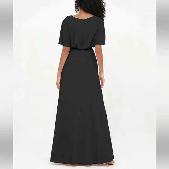 BLACK BRIDESMAID DRESS - Picture 4 of 9
